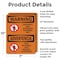 Signmission Hazardous Authorized Personnel Bilingual OSHA Warning Sign, Aluminum, 7in W x 10in L, 2PK OS-2PACK-WS-A-710-L-12632 - alternate 6